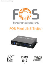 FOS Technologies Pixel LINE-Treiber Bedienungsanleitung