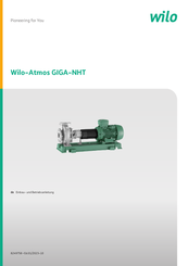 Wilo Atmos GIGA-NHT Einbau- Und Betriebsanleitung