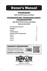 Tripp Lite PDUMH30HV19NET Bedienungsanleitung