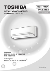 Toshiba RAS-10E2AVG-E Installationshandbuch