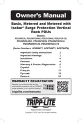 Tripp Lite PDUV20HVL6-72 Betriebsanleitung