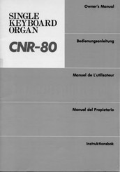 Yamaha CNR-80 Bedienungsanleitung