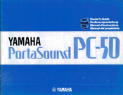 Yamaha PortaSound PC-50 Bedienungsanleitung