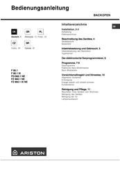 Ariston F 86.1 Bedienungsanleitung