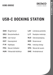 Deltaco USBC-DOCK2 Benutzerhandbuch