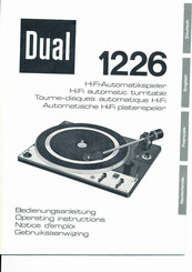 Dual 1226 Bedienungsanleitung