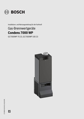 Bosch GC7000WP 100 23 Installations- Und Wartungsanleitung Für Die Fachkraft