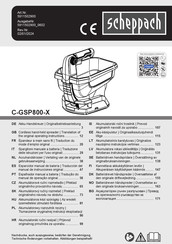 Scheppach C-GSP800-X Originalbetriebsanleitung