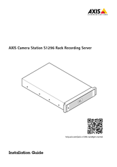 Axis Communications AXIS S1296 Rack 192 TB Installationsanleitung