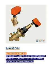 Kieback&Peter MF50-R Betriebsanleitung