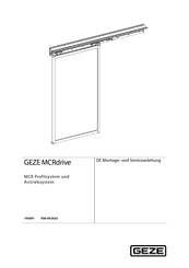 GEZE MCRdrive Montage- Und Serviceanleitung