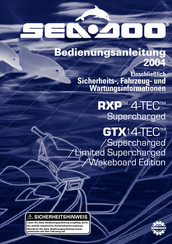 Sea-doo GTX 4-TEC Bedienungsanleitung