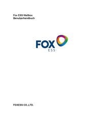 FoxESS Wallbox A011KP1-E-2-WO-B Benutzerhandbuch
