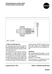 Samson 2403 Einbau- Und Bedienungsanleitung