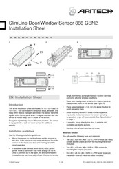 Aritech TX-1011-03-3 Installationsanweisungen