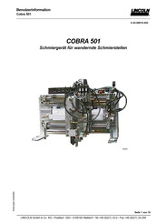 Lincoln COBRA 501 Benutzerinformation