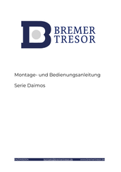 Bremer Tresor Daimos 80 Montage- Und Bedienungsanleitung