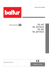baltur TBL 45P Bedienungsanleitung