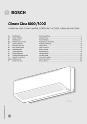Bosch Climate Class CLC8001i-Set 25 HE Bedienungsanleitung