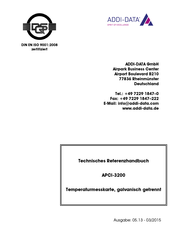 Addi-Data APCI-3200-16 Technisches Referenzhandbuch