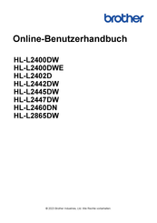 Brother HL-L2445DW Benutzerhandbuch