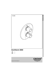 Grohe Grohtherm 3000 19 663 Bedienungsanleitung