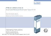 bürkert PTB 01 ATEX 2194 Serie Bedienungsanleitung