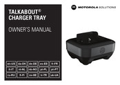 Motorola solutions TALKABOUT CHARGER TRAY Bedienungsanleitung