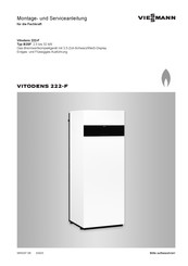Viessmann Vitodens 222-F B2SF Montage- Und Serviceanleitung Für Die Fachkraft