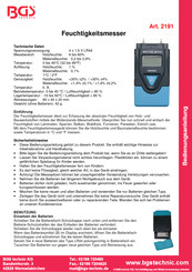 BGS technic 2191 Bedienungsanleitung