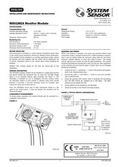 System Sensor M501MEA Installations- Und Wartungsanweisungen