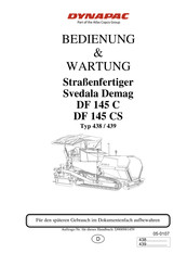 Dynapac 439 Bedienung Und Wartung