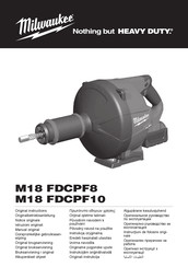 Milwaukee M18 FDCPF8 Originalbetriebsanleitung