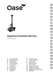 Oase Aquarius Fountain Set Eco 5500 Gebrauchsanleitung