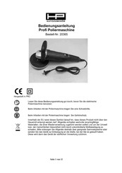 HP Autozubehor 20365 Bedienungsanleitung