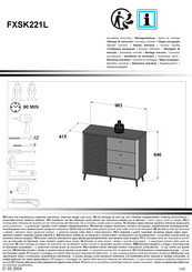 Forte FXSK221L Montageanleitung