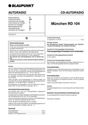 Blaupunkt München RD 104 Bedienungsanleitung