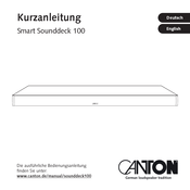 Canton Smart Sounddeck 100 Kurzanleitung