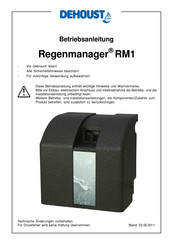 dehoust Regenmanager RM1 Betriebsanleitung
