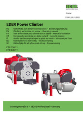 EDER Maschinenbau EPC 240-11 Bedienungsanleitung