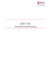 Delta Controls eZNT-T331 Installationsanleitung
