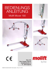 Etac Molift Mover 180 Bedienungsanleitung
