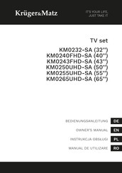 Kruger & Matz KM0255UHD-SA Bedienungsanleitung