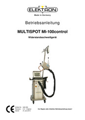 Elektron MULTISPOT MI-100control Betriebsanleitung
