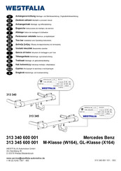 Westfalia Automotive 313 345 Montage- Und Betriebsanleitung
