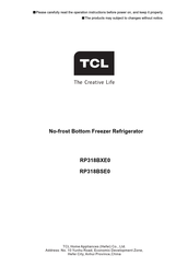 TCL RP318BSE0 Bedienungsanleitung