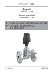 Gemü 534 Original Einbau- Und Montageanleitung
