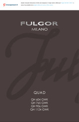 Fulgor Milano QH 604 GWK Anleitungen Für Den Installateur