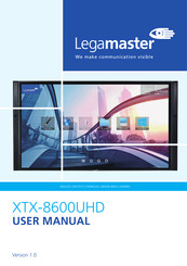 Legamaster XTX-8600UHD Benutzerhandbuch