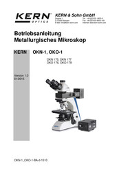 KERN Optics OKO 176 Betriebsanleitung